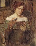 John William Waterhouse Sketch fro The Love Philtre oil on canvas